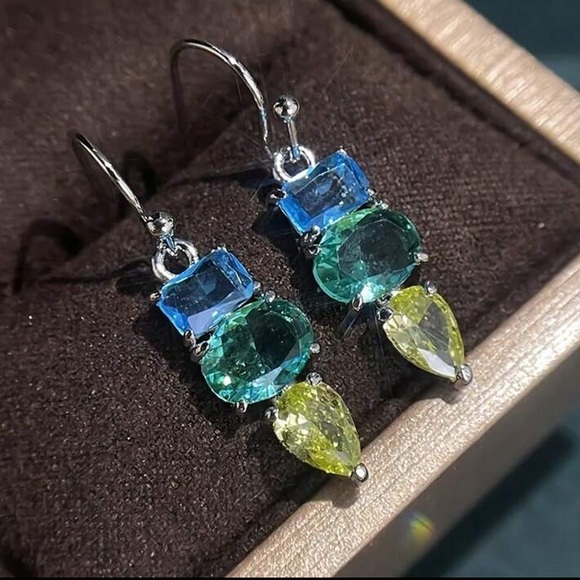 Elegant Multicolor Drop Earrings